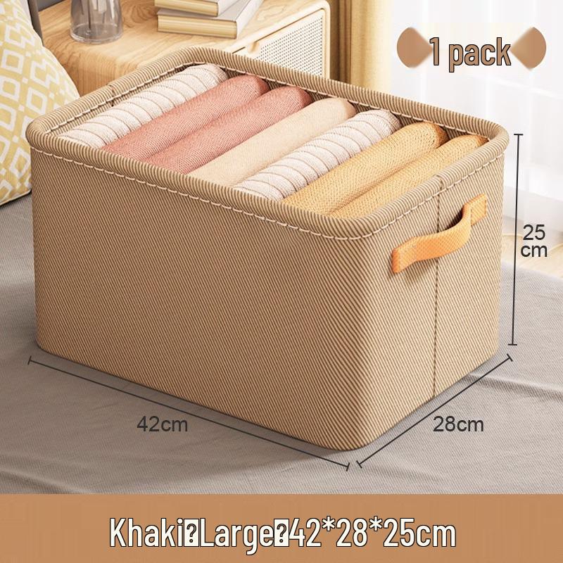 Thickened Fabric Clothing & Sundries Storage Basket for Dorms