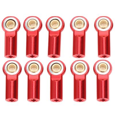 10Pcs RC Car Pull Connecting Rod Metal Ball Joint Accessory for AXIAL SCX10 110red