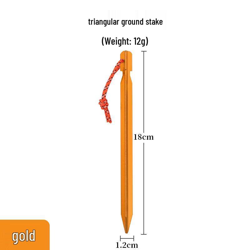 Yunming 18cm Aluminum Tent Stakes (10-Pack)