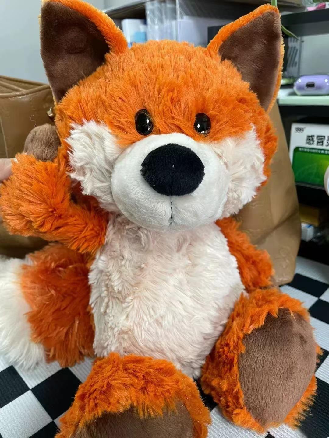 

Running Fox Doll Cute Doll Girl Sleeping Pillow Doll Plush Toy Big Tail Fox About 35 cm