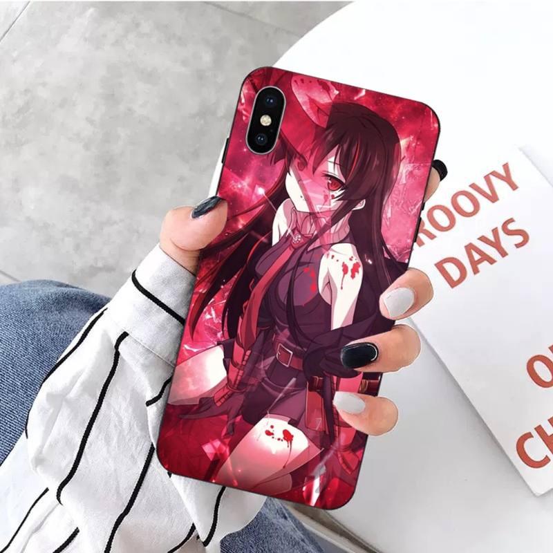 

Чехол для телефона Akame Ga Kill Esdeath для IPhone 14 13 12 11 XS X 8 7 6 Plus Mini Pro Max SE 2022, мягкий черный чехол для телефона iPhone 14