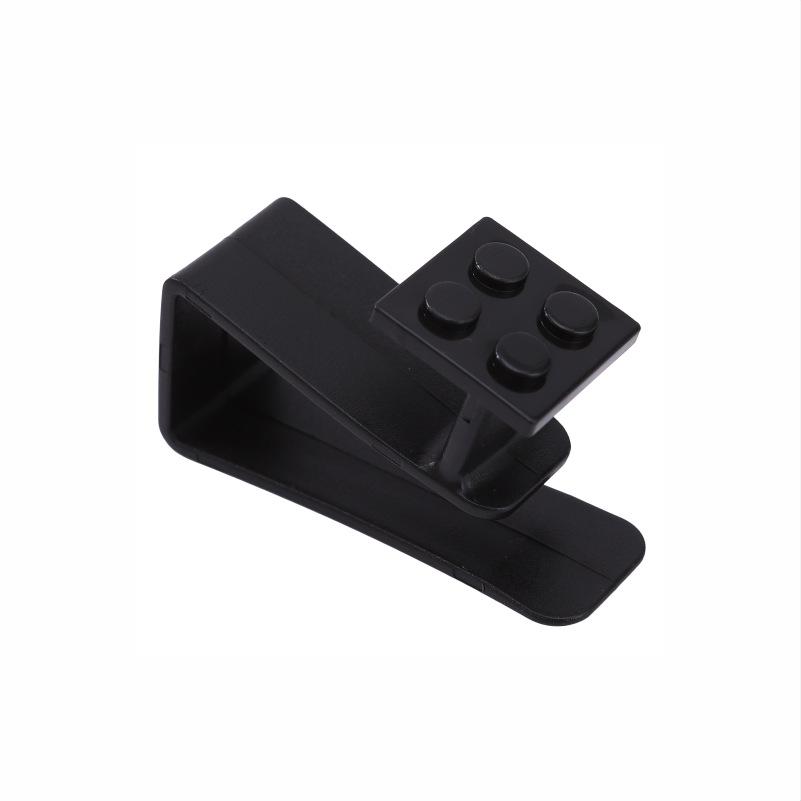 Block Shaped Cartoon Door Hooks Garbage Bag Kitchen Plastic Bag Hook Hanging Handle Bag Behind Cabinet Door Hook