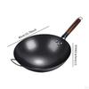Non-Stick Wok Pan Traditional Cooking with Wooden Handle Kettle Pots Universal Gas Cookware