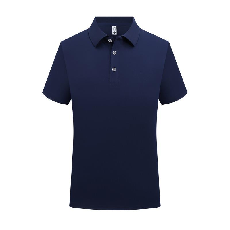 New Solid Color Lapel Summer Men's Fashion Business Casual POLO Shirt Short-sleeved Top