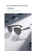 Sleek AI Smart Glasses: Auto Power, Bluetooth Calls, Music, UV Protection - Black Tech