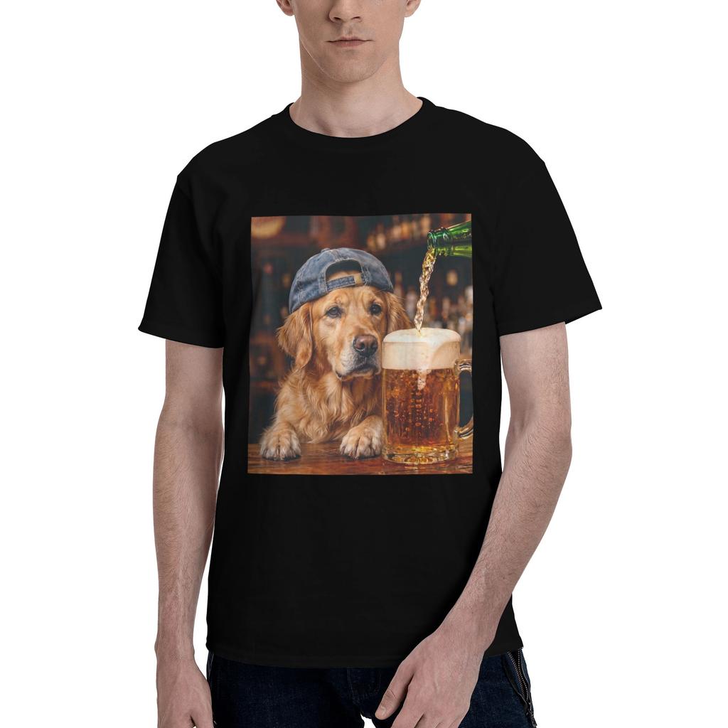 Border Collie Drinking Beer Funny Dog Meme Tee Shirt for Unisex Unisex Printed T Shirts 100 Cotton Clothing