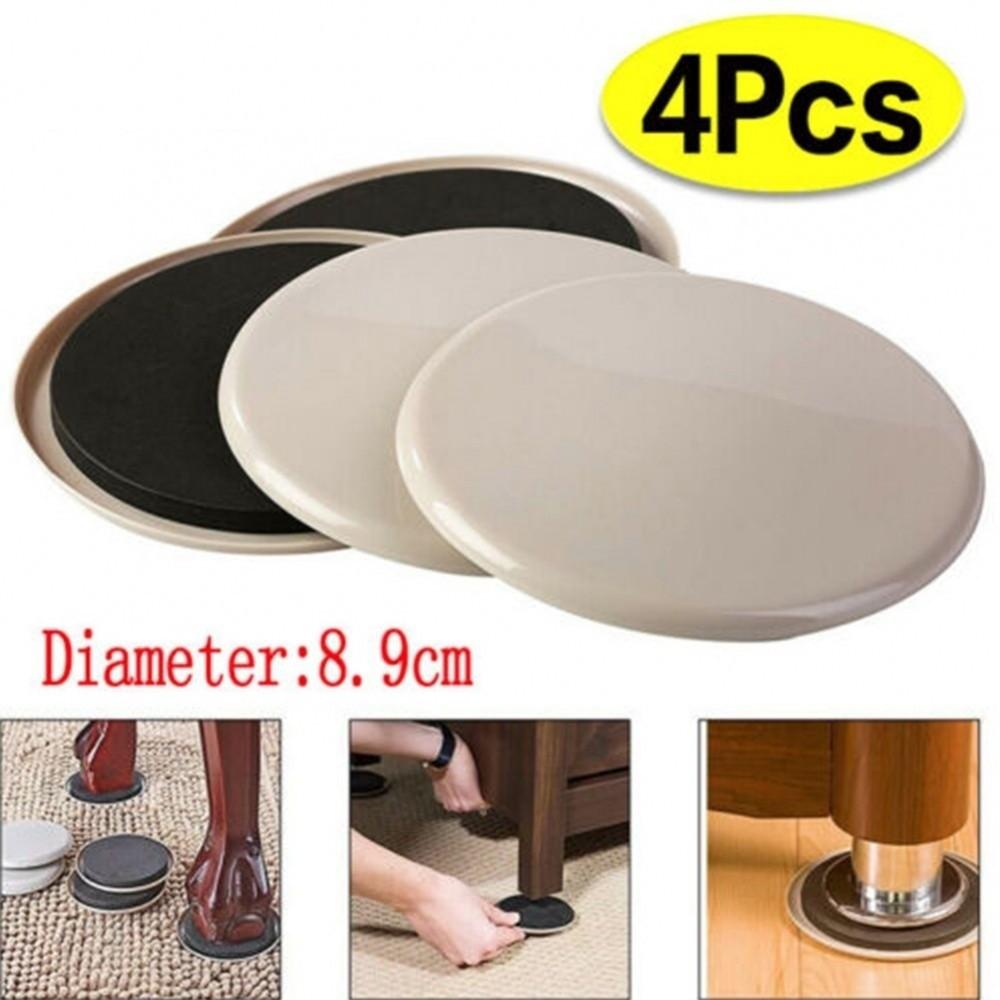 Anti-abrasion Furniture Sliders Anti Scratch Leg Pads Furniture Gliders Round Shape Reusable Floor Protector Mat Hardwood Floors