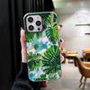Sommarväxter Grönt Blad Stötsäkert Fodral för iPhone 17 Air 16 16E 15 Pro Max 14 Plus 13 Mini 12 Baksidesfodral Anti-fall Funda