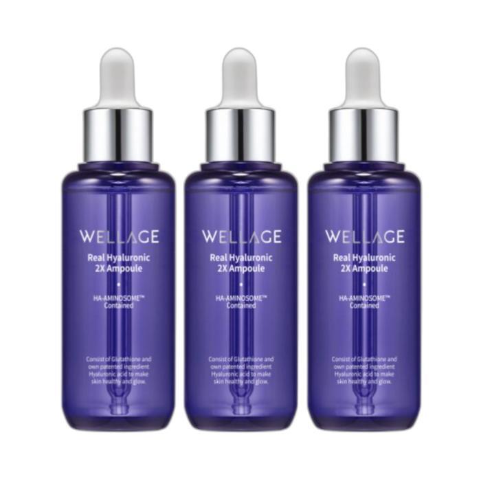 

WELLAGE Hyaluronic Acid Season 3 Real Hyaluronic 2X Ampoule 70ml, 3ea (16680402A)