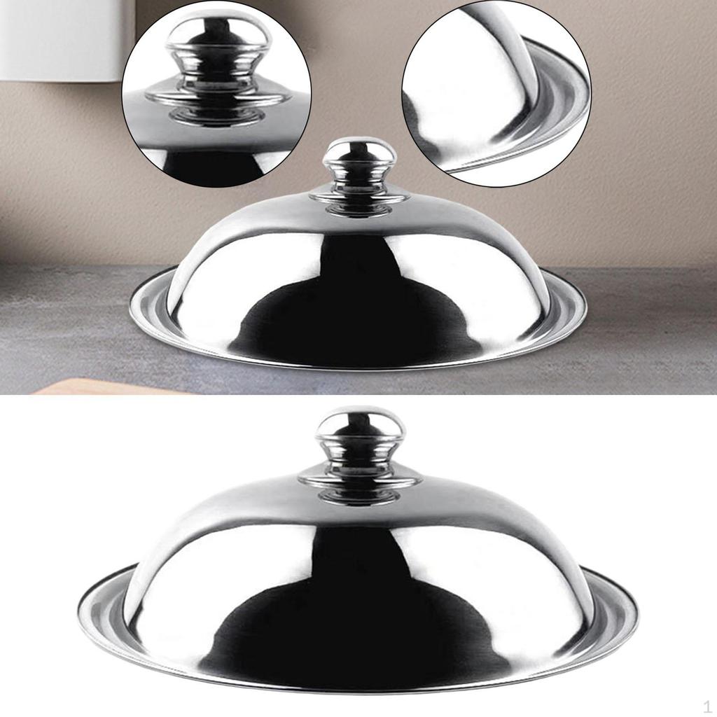Replacement Pot Lid Easy to Clean Round Lightweight Metal Heat Resistant Universal Cooking Pan