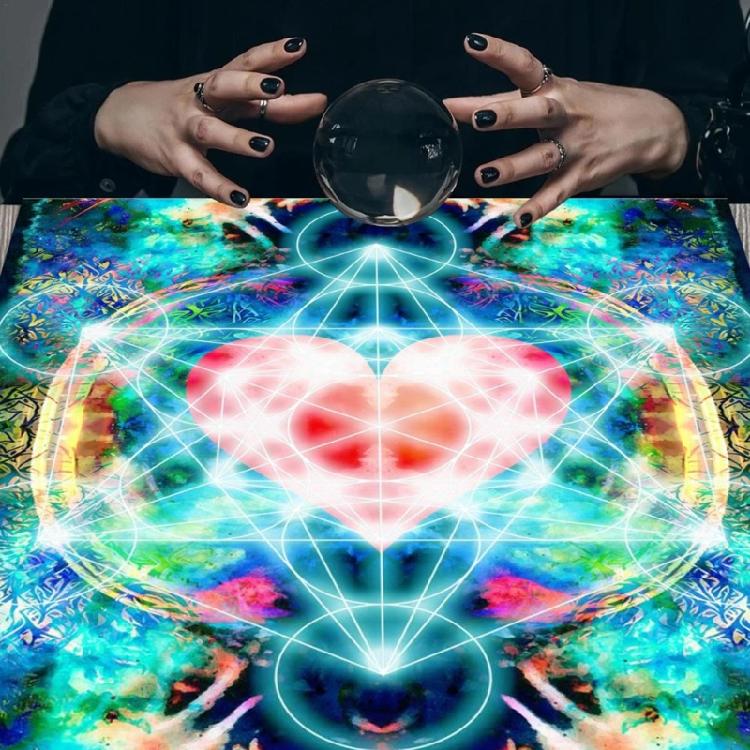 Metatron Heart Tarot Tablecloth Astrologys Witchcraft Deck Cloth Wall Decoration