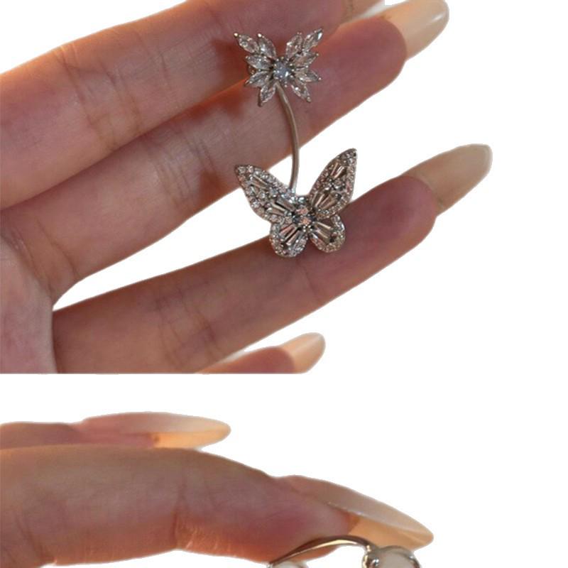 2026 Ear Cuff: Luxury No-Pierce Butterfly Ear Clip - Sparkly, Versatile, and Elegant Fairy Style