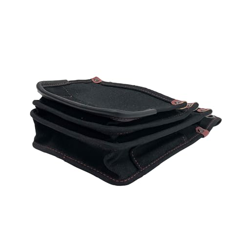SK11 Canvas Waist Pouch for Construction Workers, 3-Drawer, with Inner Pocket, Slim Type, SPD-ML02