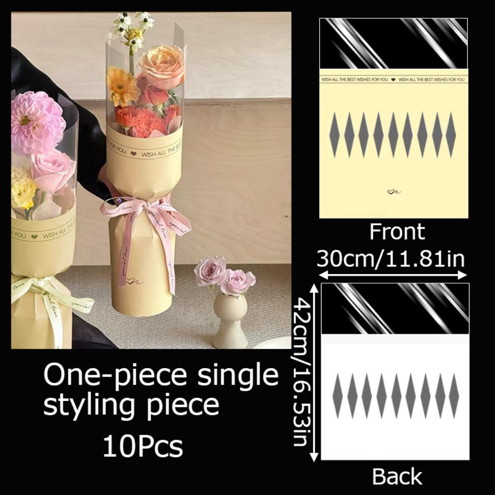 DIY Mother's Day Bouquet Bag Literary Packaging Bags Gifts Flower Wrapping Paper