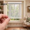Doll Mansion Interior Decoration Miniature Window Blind, White Mini 3D Printed House Accessories Tiny Plastic Shutter Panel for Diorama, Realistic