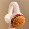 Cartoon Fluffy Ear Warmers Soft Burger Earmuffs Cute Fuzzy Ear Covers  Winter Outdoor