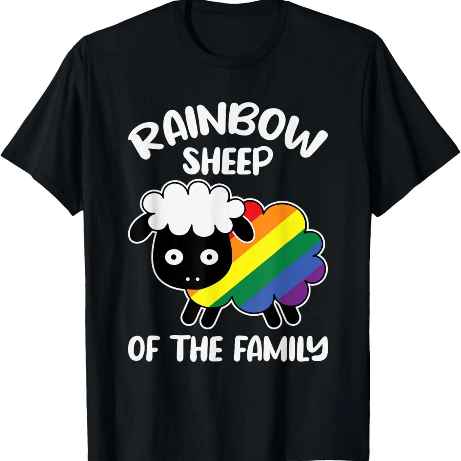 

Rainbow Sheep of the Family - LGBTQ T-Shirt XXXXXL чорний
