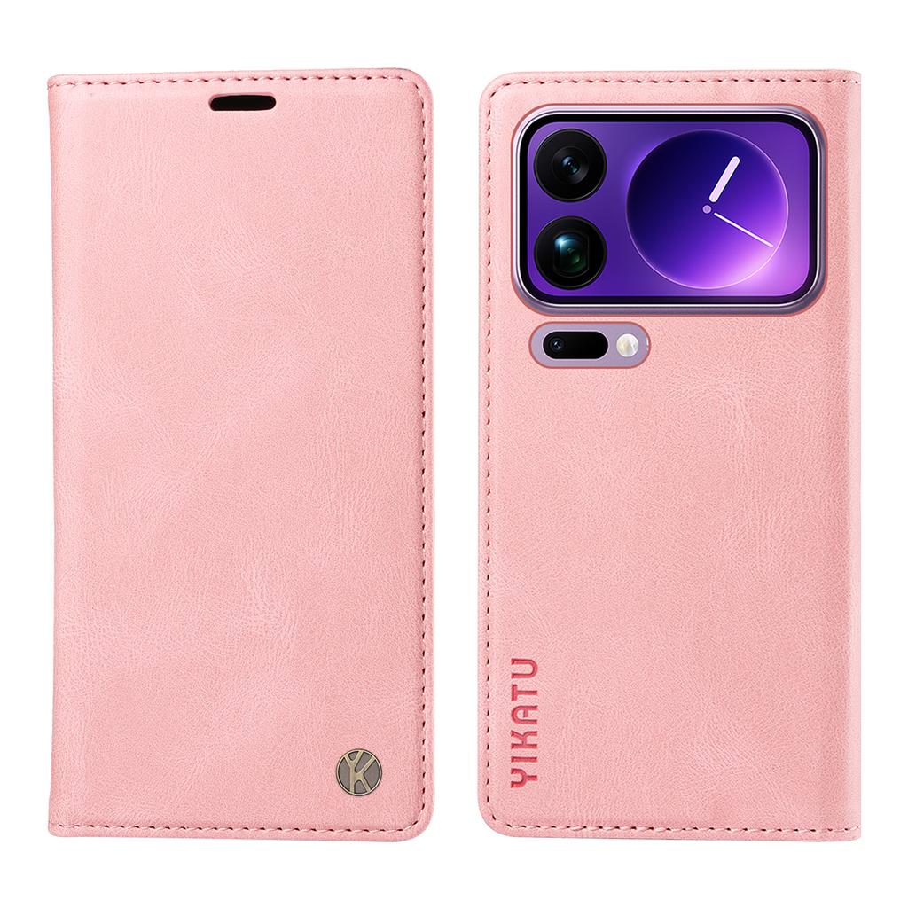 For Xiaomi 17 Pro Max Leather Cover YIKATU YK-004 Skin-Touch Wallet Phone Cases