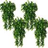 Künstliche 5 Gabeln Rattan Eukalyptus Wandbehang Simulation Grünzeug Gefälschte Hängepflanzen Ranke DIY Zuhause Außen Dekoration Pflanze
