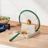Pot Lid Holder Foldable Kitchen Spoon Rest Plastic Countertop Lid Stand Multi Function Organizer Pots and Pans Organizer