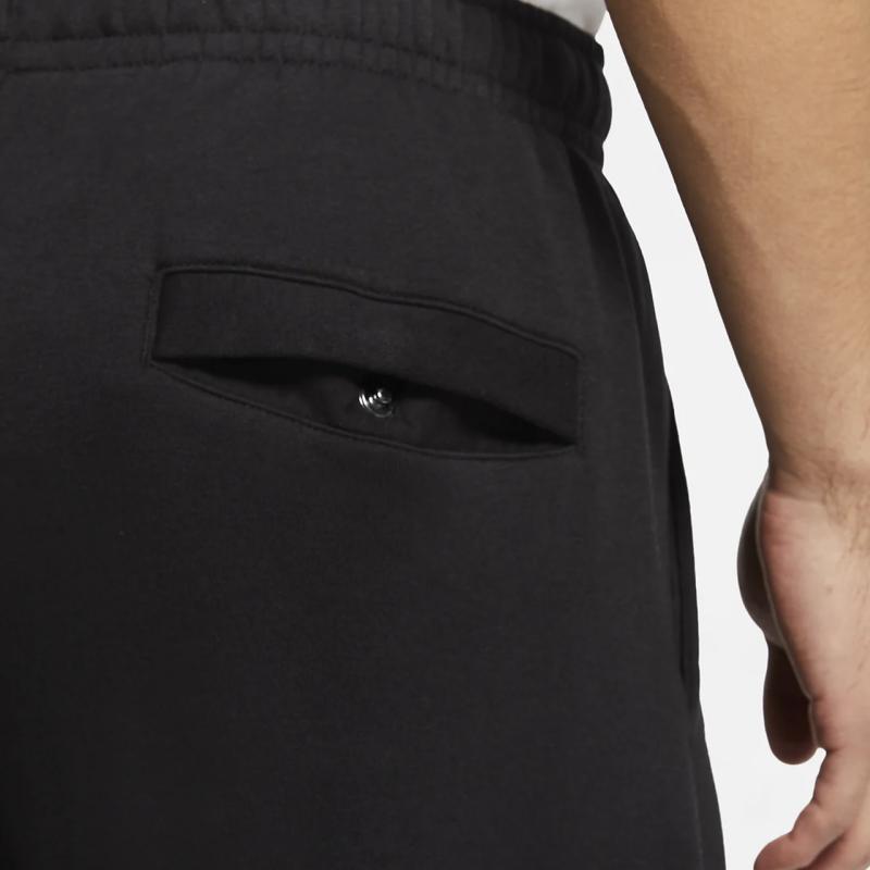 Nike Solid Color Drawstring Shorts with Brand Logo Men Shorts Black BV2721-010