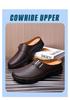 Men's Large Genuine Leather Slip-On Closed-Toe Loafers