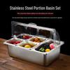 Junchu Double-Flip Stainless Steel Buffet Server