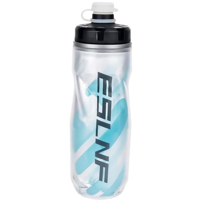 

ESLNF Bicycle Thermal Insulation Ice Bottle 610ml Mountain Bike Road Car Water Cup Outdoor Cycling Equipment Fitness Water Cup