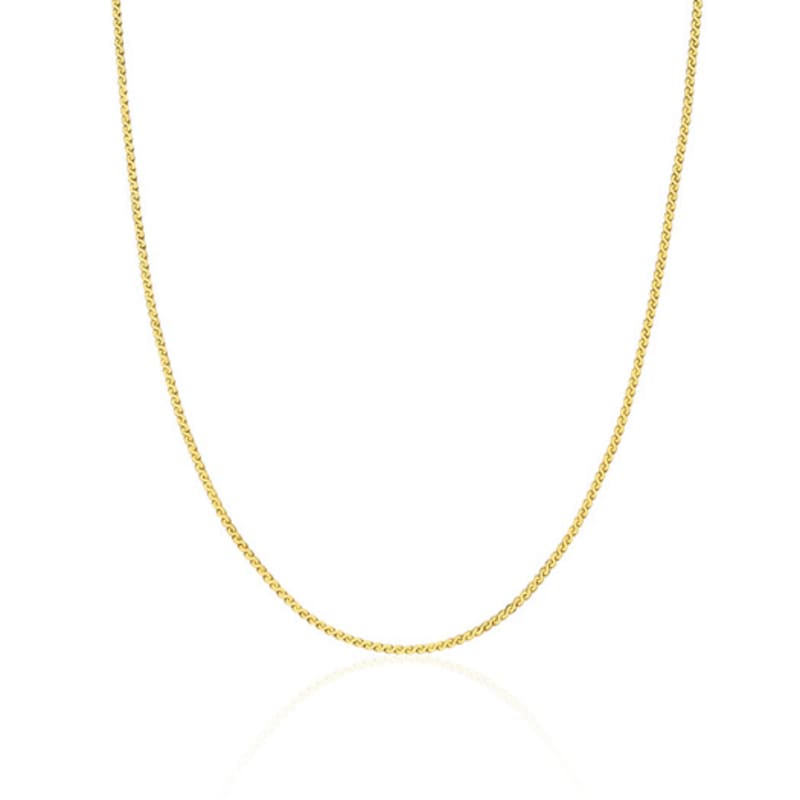 by hyeres [925 silver] Flat s chain necklace (Gold) BH7N40711Y9420
