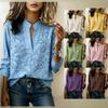 Nuova maglietta da donna a maniche lunghe con scollo a V tinta unita per primavera e autunno, versatile, casual, di temperamento
