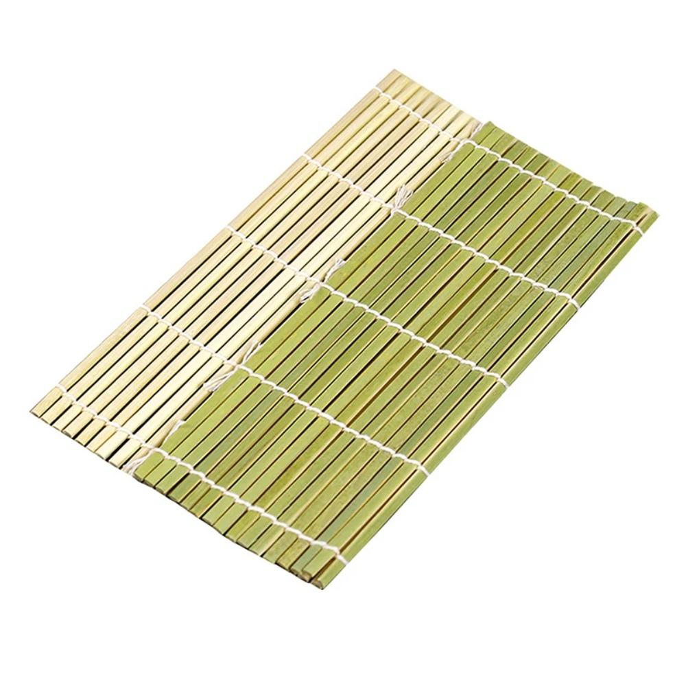 Square Green Sushi Rolling Curtain Japanese Style Sushi Mold Kitchen Accessories Sushi Maker  Rice