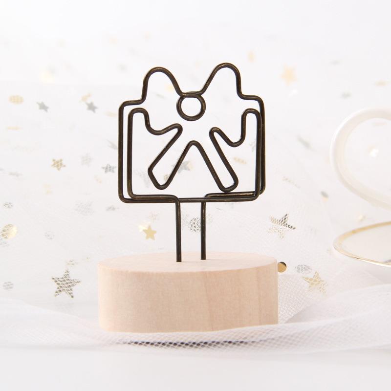 Retro dřevěný držák na poznámky