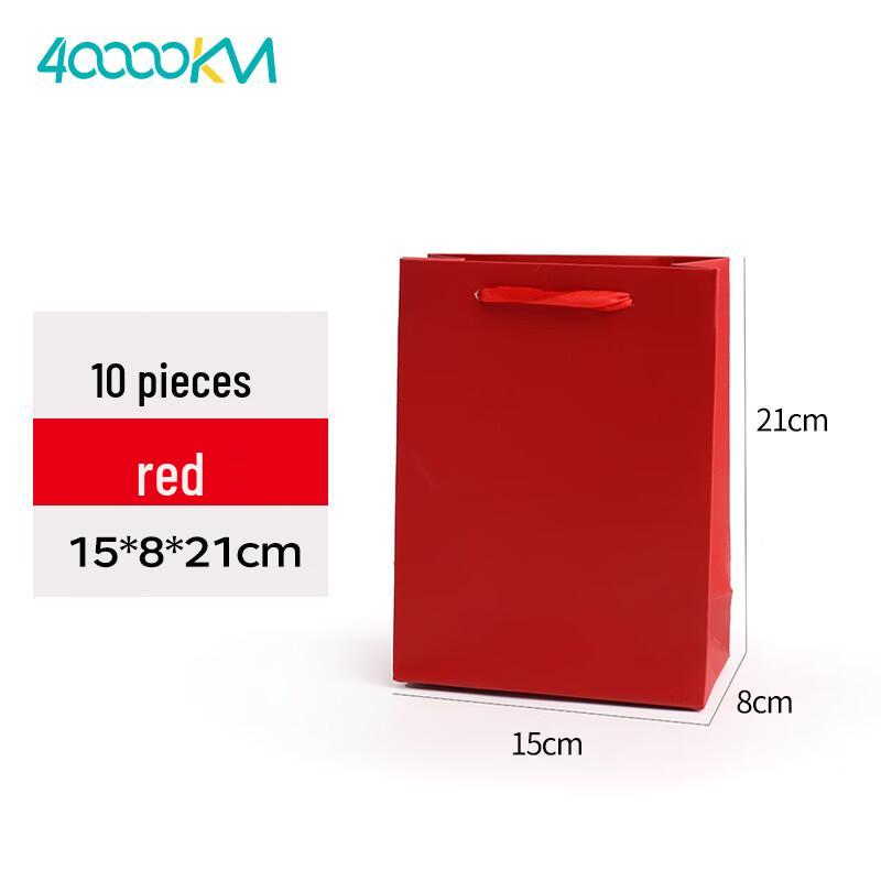 Red Kraft Paper Gift Bag