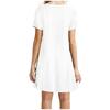 Fashion Women Casual Short Sleeve  Solid Ladies Loose  Dress