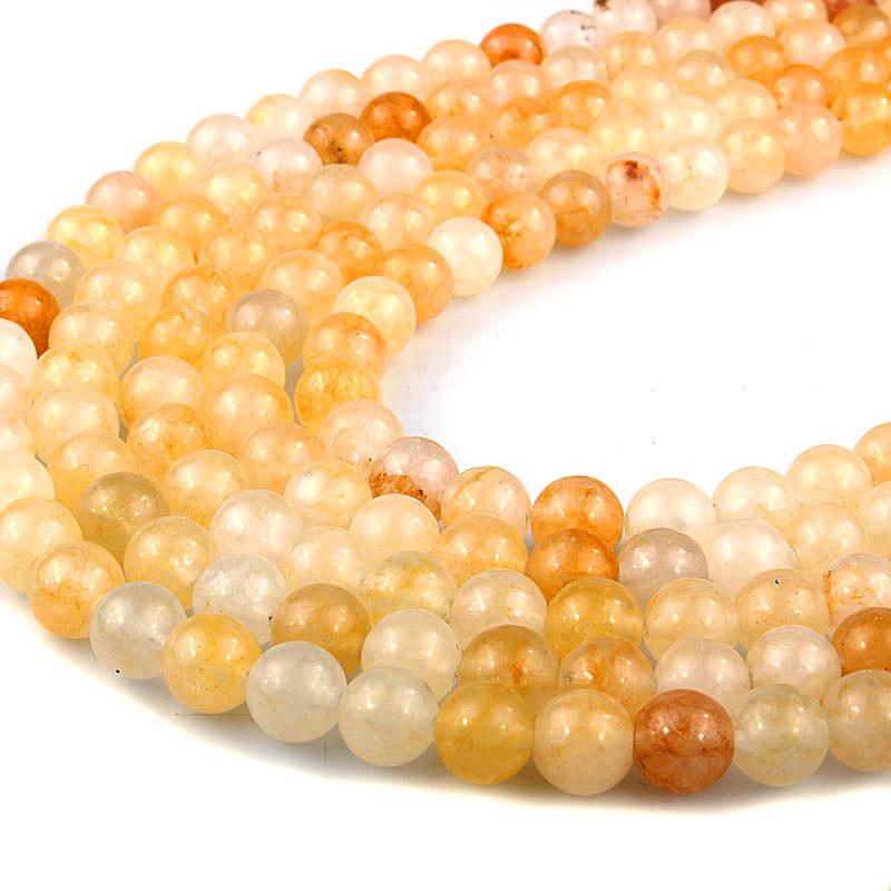 Natural Yellow Aventurine Gemstone Beads for Handmade DIY Jewelry Bracelets