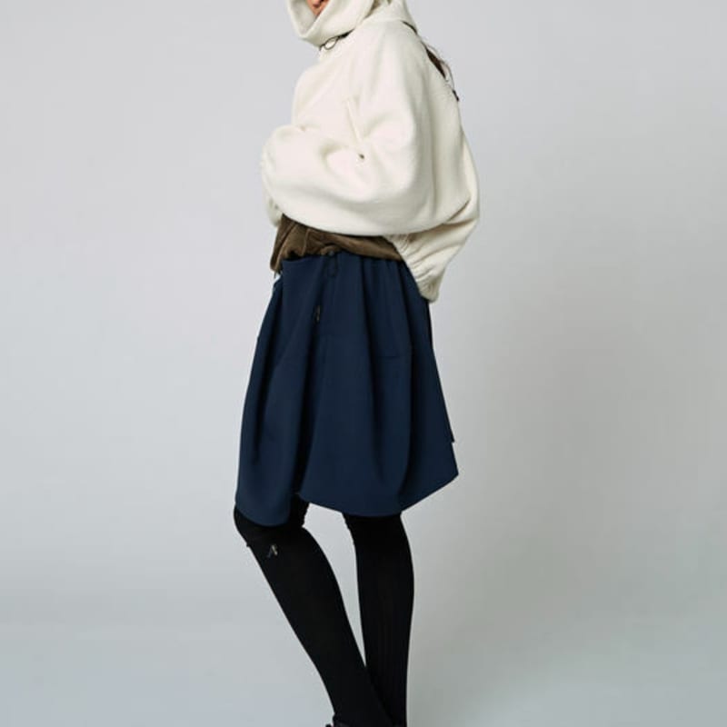 ATHPLATFORM AW22AS01 Sheer High Knee Socks_Black