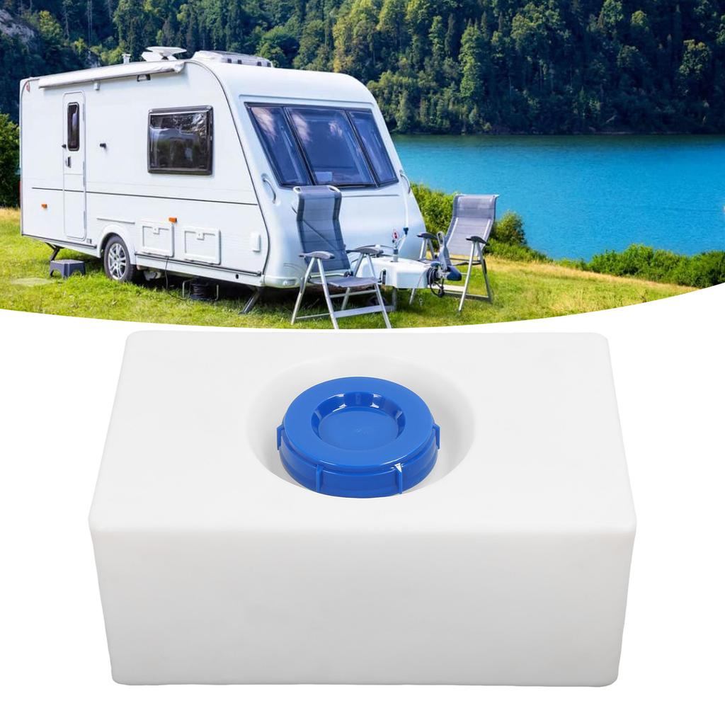 RV Water Storage Tank 21.3 X 13.2 X 9.1in Heat Cold Resistant PE Fresh Water Tank for Trailer Boat Yacht