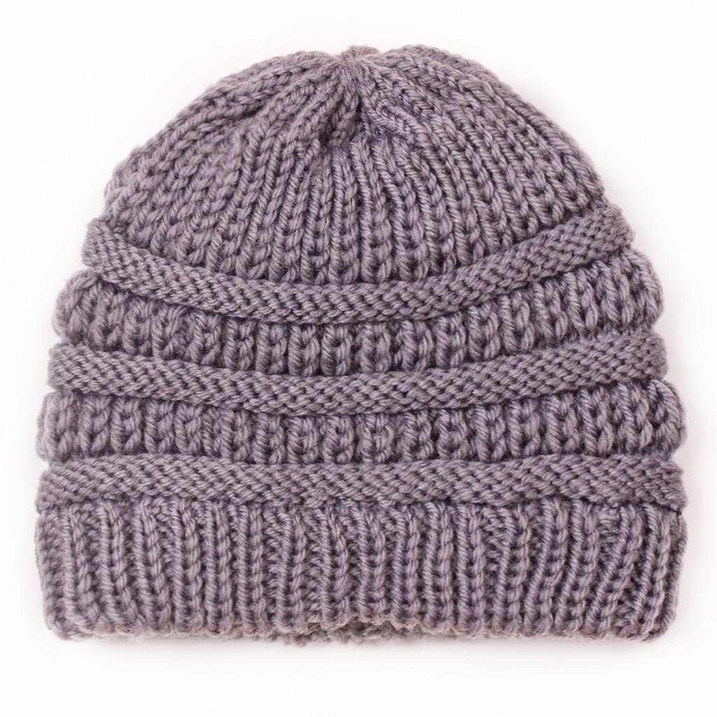 European & American Kids' Knitted Baby Wool Hat – Warm, Candy-Colored for Autumn & Winter