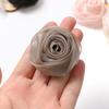 5Pcs Yarn Satin Artificial Rose Flowers Fake Flowers DIY Bridal Hairpin Clothing Crafts Accessories Home Wedding Decorations