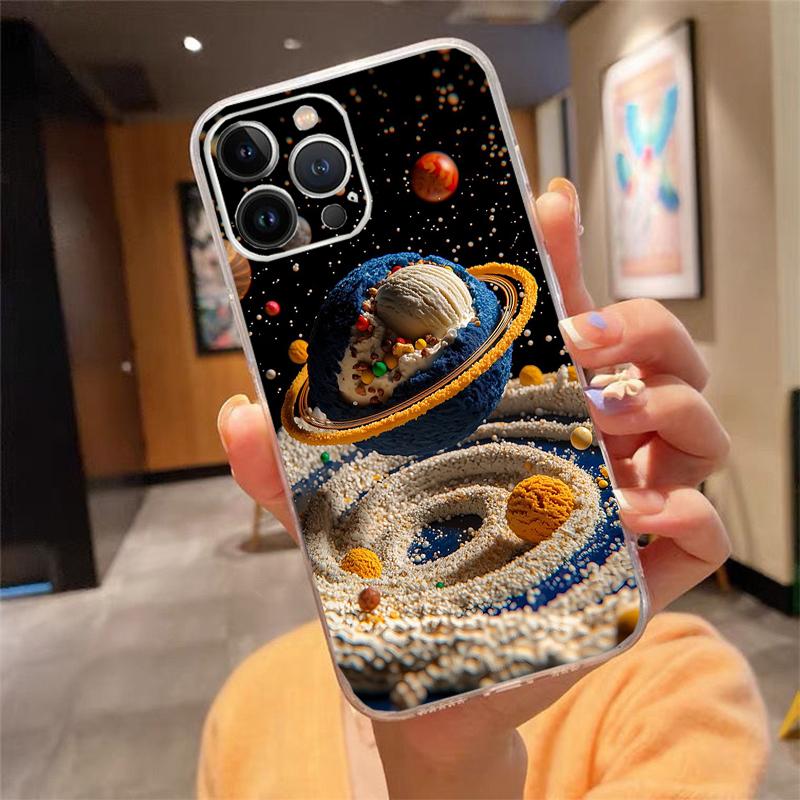 Universe Space Planet Phone Case Carcasa Funda For iPhone 17 Pro Max Air 16 15 14 13 Pro Max 15 16 Pro 15Plus Case