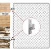 Confezione da 2 Cerniere per Cancello in Rete Metallica da Esterno Design Portatili Robusti da Montare a Parete Realizzate in Acciaio Inossidabile con Perni
