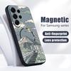 Anime Landscape Train Pattern Case For Samsung Galaxy S26 Ultra S25 Edge S24 Plus S23 FE S22 A54 A55 A56 5G Magnetic For Magsafe Matte Cover