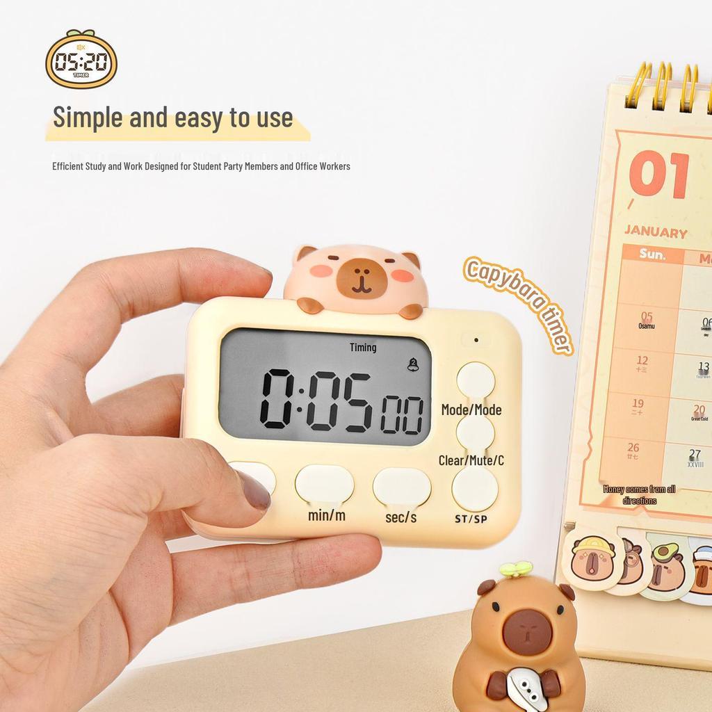 Children's Study Timer & Alarm Clock with Self-Discipline Reminder