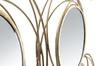 Iron Panel With Mirrors Gold Round 124.5X4X53.5 Cm