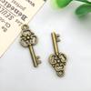 3-Color DIY Alloy Retro Key Jewelry Pendants