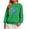 Children's Casual Round Neck Printed Pullover Long-sleeved Hooded Sweatshirt Top