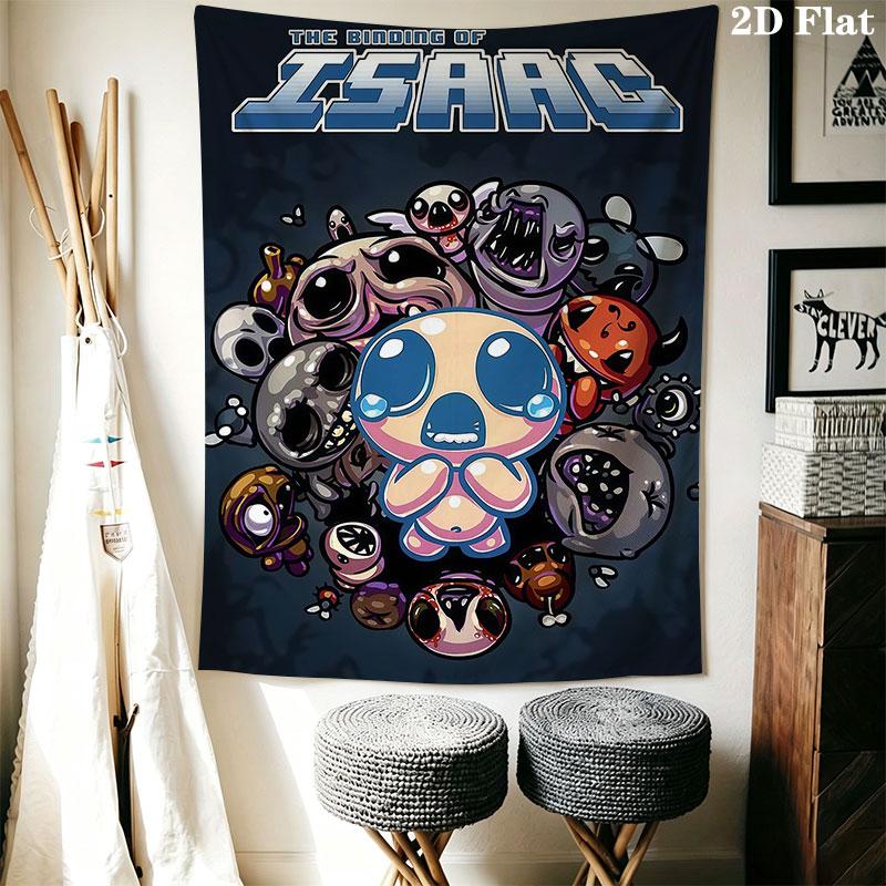 Dark Indie Game Wall Hanging Printed Fabric Blanket Decorative Tapestries for Bedroom Living Room Home Decor