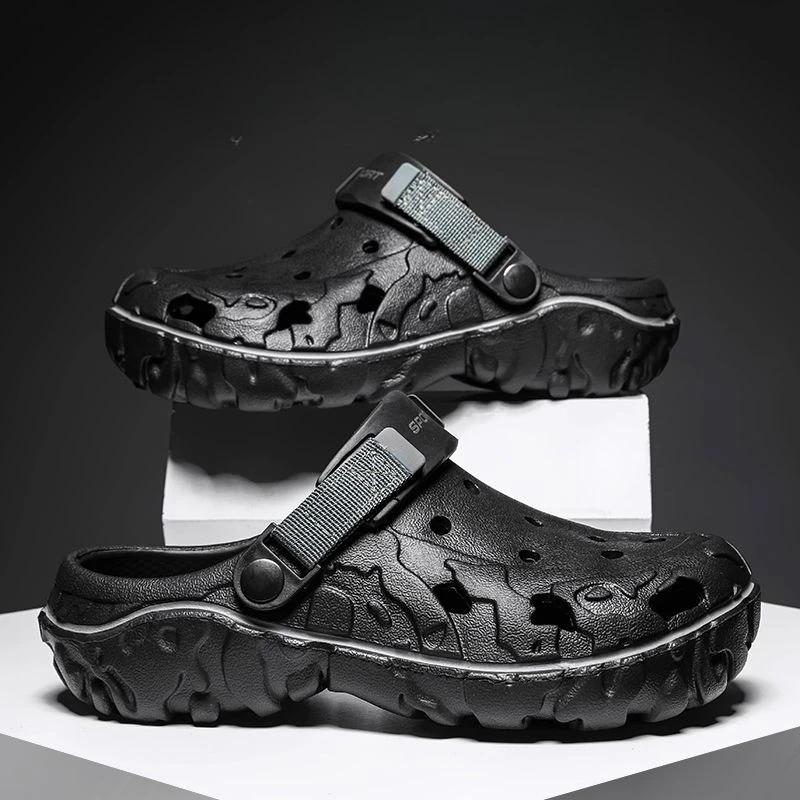 Fashion Hole Male Shoe Shoes Beach with Platform Height New Design 2025 Fashion Eva in Welcome Deal on Offer Summer Sale 39 Men's Sandal