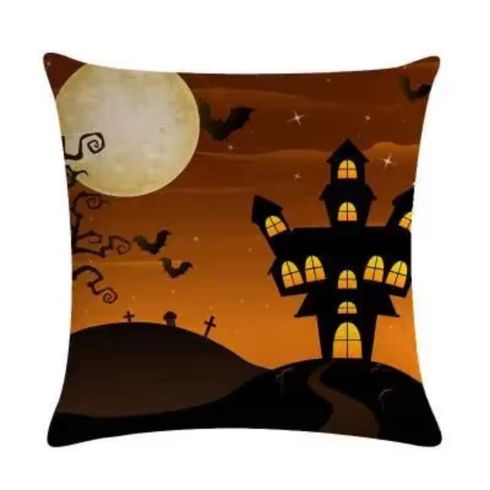 Halloween Christmas Print Pattern Cushion Cover Home Living Room Sofa Car Decoration Square Throw Pillow