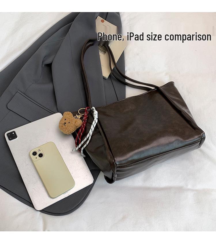 Korean Style Minimalist Women’s Shoulder Bag - Autumn/Winter 2025 Retro Design